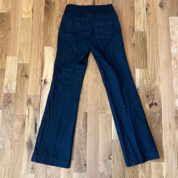 NWT A Pea In The Pod Maternity Redefined Denim Trouser 70's Icon SZ M - Picture 6 of 7